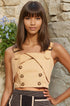 Trench Buttoned Blouse - Light Sand